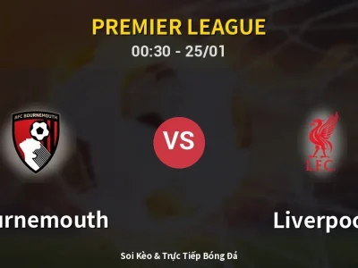 Kết Quả: Bournemouth 3-2 Liverpool – Highlight & Bàn Thắng | Premier League
