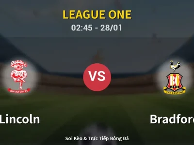 Kết Quả: Lincoln 3-0 Bradford – Highlight & Bàn Thắng | League One