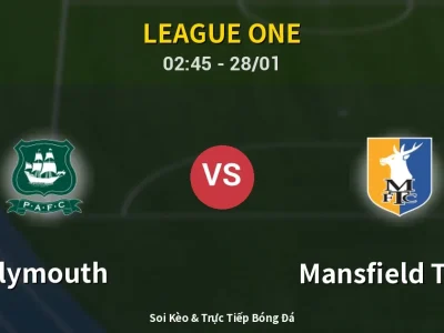 Kết Quả: Plymouth 1-1 Mansfield Town – Highlight & Bàn Thắng | League One