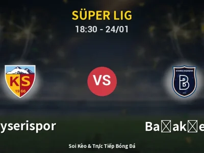 🔴 Trực Tiếp: Kayserispor 0-0 Başakşehir – Link Xem Süper Lig (Full HD)