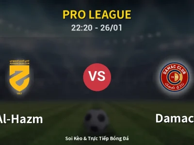🔴 Trực Tiếp: Al-Hazm 0-0 Damac – Link Xem Pro League (Full HD)