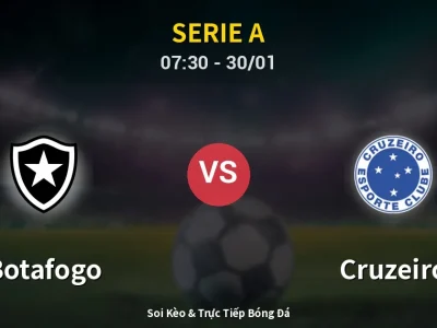 Kết Quả: Botafogo 4-0 Cruzeiro – Highlight & Bàn Thắng | Serie A