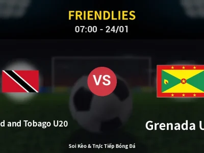 Kết Quả: Trinidad and Tobago U20 1-1 Grenada U20 – Highlight & Bàn Thắng | Friendlies
