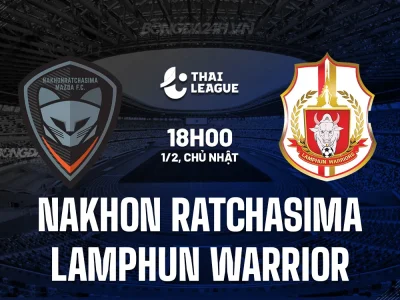 Dự đoán Nakhon Ratchasima vs Lamphun Warrior: Cuộc đấu sinh tử của hai đội đáy bảng Thai League 1