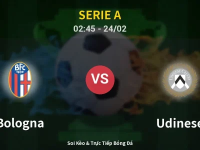 Kết Quả: Bologna 1-0 Udinese – Highlight & Bàn Thắng | Serie A