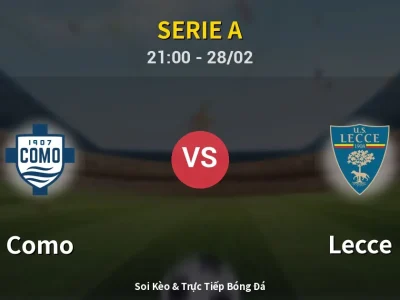 Soi Kèo Como vs Lecce – 21:00 28/02 | Nhận Định, Dự Đoán Tỷ Số