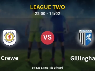 Soi Kèo Crewe vs Gillingham – 22:00 14/02 | Nhận Định, Dự Đoán Tỷ Số