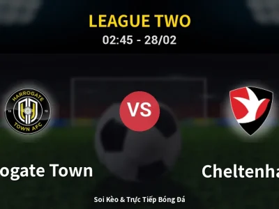 Kết Quả: Harrogate Town 1-1 Cheltenham – Highlight & Bàn Thắng | League Two