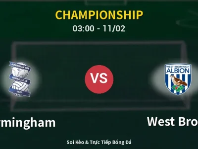 Kết Quả: Birmingham 0-0 West Brom – Highlight & Bàn Thắng | Championship