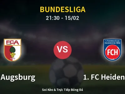 🔴 Trực Tiếp: FC Augsburg 0-0 1. FC Heidenheim – Link Xem Bundesliga (Full HD)