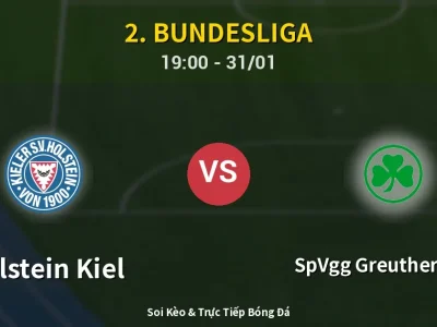Kết Quả: Holstein Kiel 1-2 SpVgg Greuther Fürth – Highlight & Bàn Thắng | 2. Bundesliga