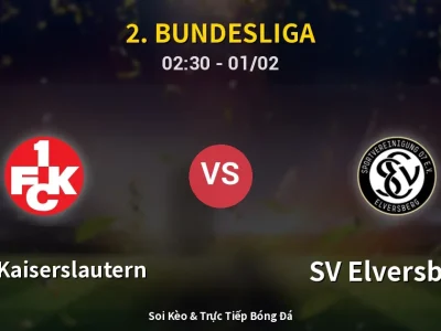 Kết Quả: 1. FC Kaiserslautern 1-3 SV Elversberg – Highlight & Bàn Thắng | 2. Bundesliga