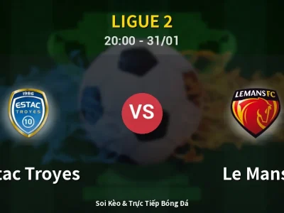 🔴 Trực Tiếp: Estac Troyes 0-2 Le Mans – Link Xem Ligue 2 (Full HD)