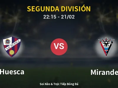 🔴 Trực Tiếp: Huesca 0-0 Mirandes – Link Xem Segunda División (Full HD)