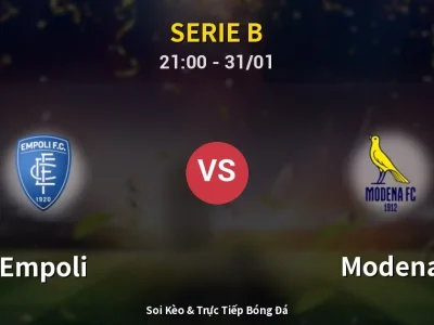 🔴 Trực Tiếp: Empoli 0-0 Modena – Link Xem Serie B (Full HD)