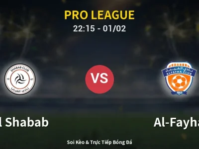Soi Kèo Al Shabab vs Al-Fayha – 22:15 01/02 | Nhận Định, Dự Đoán Tỷ Số