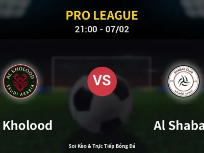 Soi Kèo Al Kholood vs Al Shabab – 21:00 07/02 | Nhận Định, Dự Đoán Tỷ Số