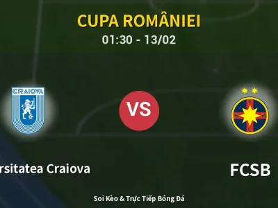 Kết Quả: Universitatea Craiova 2-2 FCSB – Highlight & Bàn Thắng | Cupa României