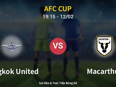 Kết Quả: Bangkok United 2-0 Macarthur – Highlight & Bàn Thắng | AFC Cup