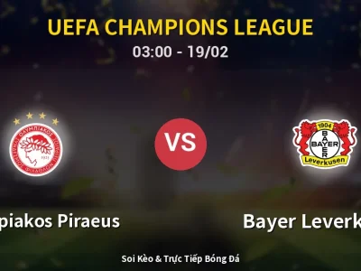 Kết Quả: Olympiakos Piraeus 0-2 Bayer Leverkusen – Highlight & Bàn Thắng | UEFA Champions League