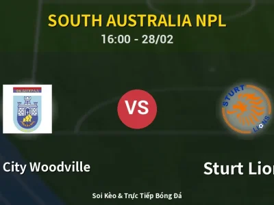 Soi Kèo White City Woodville vs Sturt Lions – 16:00 28/02 | Nhận Định, Dự Đoán Tỷ Số