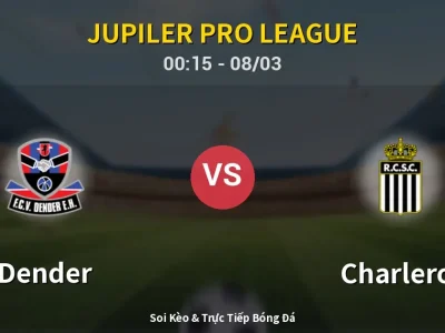 Kết Quả: Dender 2-2 Charleroi – Highlight & Bàn Thắng | Jupiler Pro League