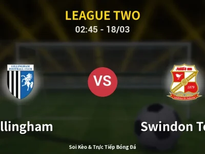 Kết Quả: Gillingham 0-2 Swindon Town – Highlight & Bàn Thắng | League Two
