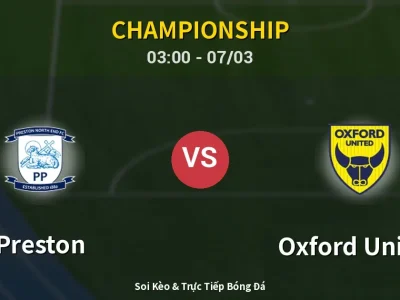 Kết Quả: Preston 1-3 Oxford United – Highlight & Bàn Thắng | Championship