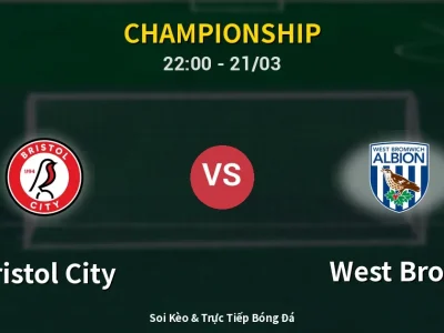 Soi Kèo Bristol City vs West Brom – 22:00 21/03 | Nhận Định, Dự Đoán Tỷ Số