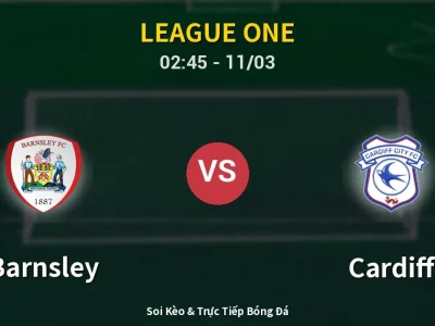 Kết Quả: Barnsley 1-1 Cardiff – Highlight & Bàn Thắng | League One