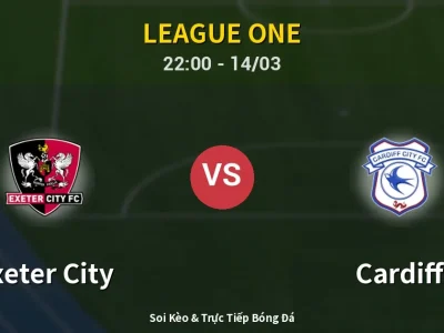 🔴 Trực Tiếp: Exeter City 0-0 Cardiff – Link Xem League One (Full HD)