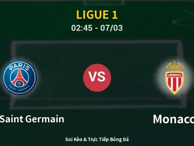 Kết Quả: Paris Saint Germain 1-3 Monaco – Highlight & Bàn Thắng | Ligue 1