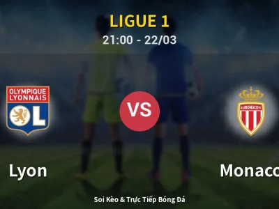 🔴 Trực Tiếp: Lyon 0-0 Monaco – Link Xem Ligue 1 (Full HD)