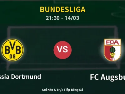 🔴 Trực Tiếp: Borussia Dortmund 1-0 FC Augsburg – Link Xem Bundesliga (Full HD)