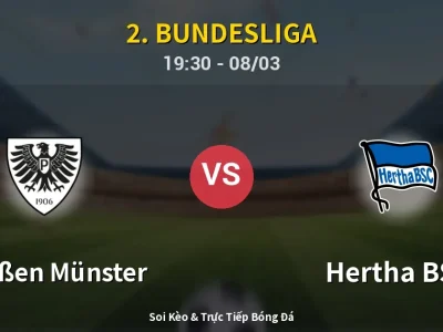 🔴 Trực Tiếp: Preußen Münster 1-1 Hertha BSC – Link Xem 2. Bundesliga (Full HD)