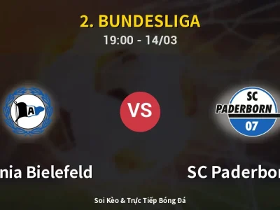 Kết Quả: Arminia Bielefeld 2-2 SC Paderborn 07 – Highlight & Bàn Thắng | 2. Bundesliga