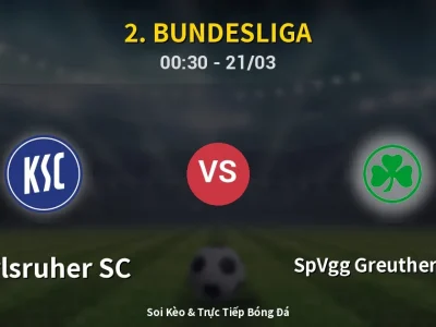 Kết Quả: Karlsruher SC 3-1 SpVgg Greuther Fürth – Highlight & Bàn Thắng | 2. Bundesliga