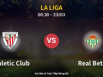 Kết Quả: Athletic Club 2-1 Real Betis – Highlight & Bàn Thắng | La Liga
