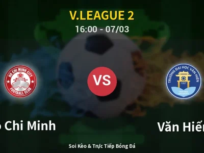 Kết Quả: Ho Chi Minh 0-0 Văn Hiến – Highlight & Bàn Thắng | V.League 2
