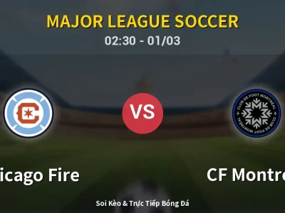 Kết Quả: Chicago Fire 3-0 CF Montreal – Highlight & Bàn Thắng | Major League Soccer