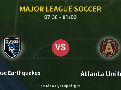Kết Quả: San Jose Earthquakes 2-0 Atlanta United FC – Highlight & Bàn Thắng | Major League Soccer