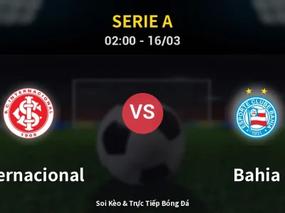 Kết Quả: Internacional 0-1 Bahia – Highlight & Bàn Thắng | Serie A
