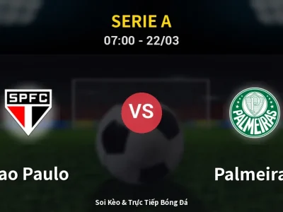 Kết Quả: Sao Paulo 0-1 Palmeiras – Highlight & Bàn Thắng | Serie A