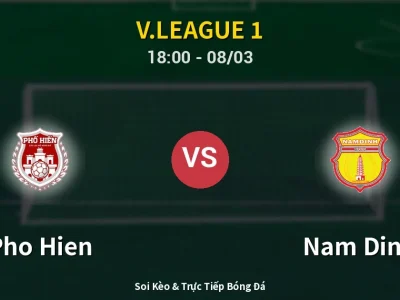 Kết Quả: Pho Hien 0-1 Nam Dinh – Highlight & Bàn Thắng | V.League 1