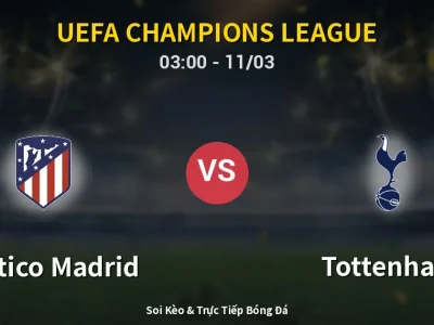 Kết Quả: Atletico Madrid 5-2 Tottenham – Highlight & Bàn Thắng | UEFA Champions League