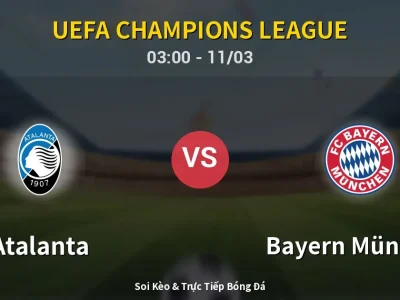 Kết Quả: Atalanta 1-6 Bayern München – Highlight & Bàn Thắng | UEFA Champions League