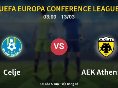 Kết Quả: Celje 0-4 AEK Athens FC – Highlight & Bàn Thắng | UEFA Europa Conference League