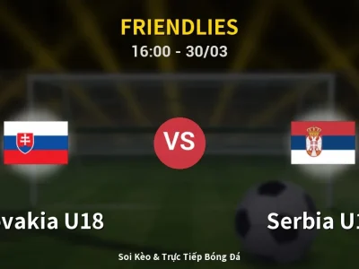Kết Quả: Slovakia U18 0-0 Serbia U18 – Highlight & Bàn Thắng | Friendlies