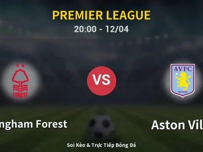 Soi Kèo Nottingham Forest vs Aston Villa – 20:00 12/04 | Nhận Định, Dự Đoán Tỷ Số