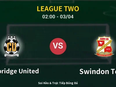 Kết Quả: Cambridge United 1-1 Swindon Town – Highlight & Bàn Thắng | League Two
